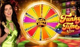 Funky Time live game at Richmama Casino